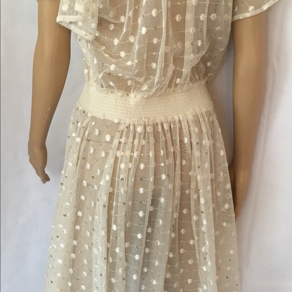 Anthropologie Leifnotes Sheer Sparkle Dress 2 - Picture 5 of 8